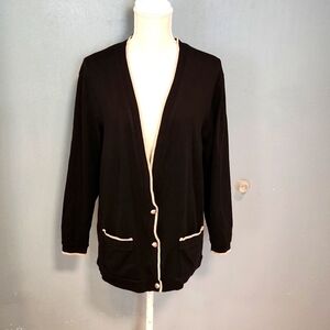 Vintage 90's Alfred Dunner button-down color block cardigan sweater